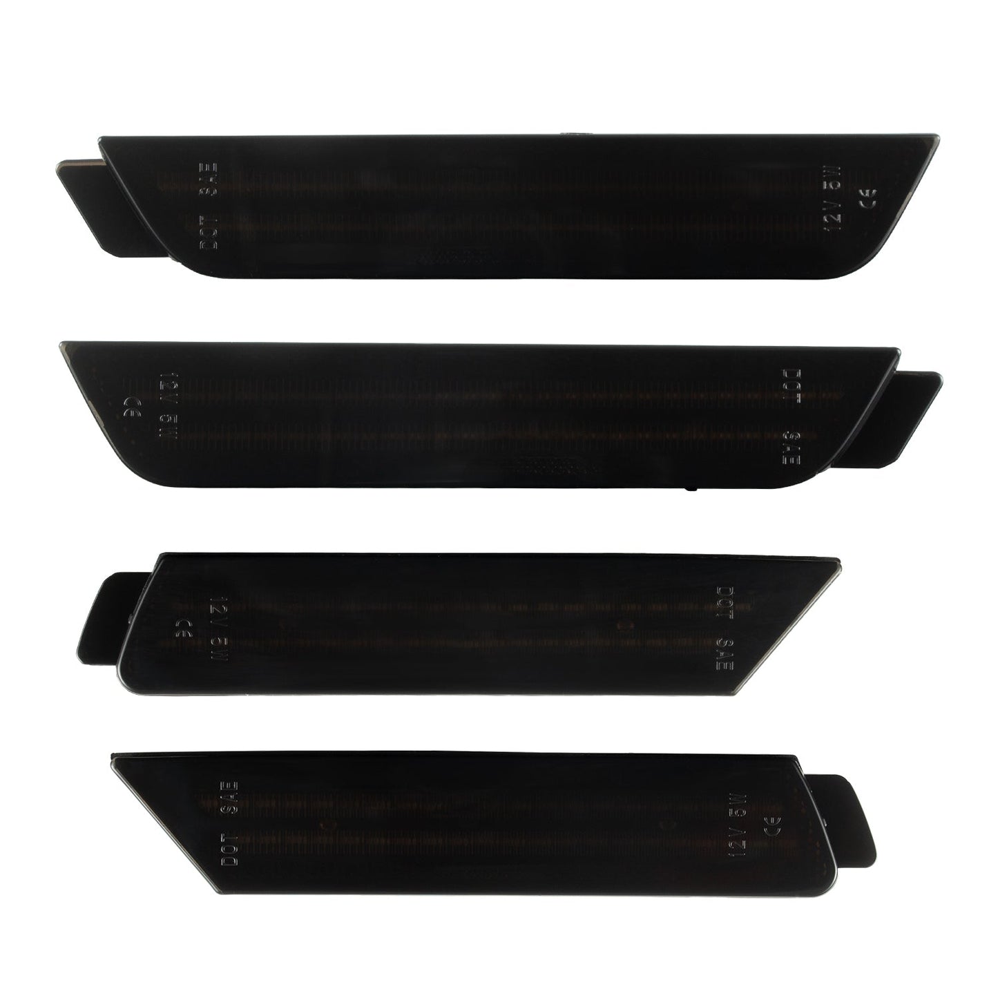 2010-2015 Camaro Smoke Lens White Dynamic Animation LED Side Markers Set