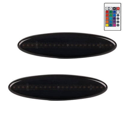 1997-2004 Corvette C5 Rear Bumper Smoke Lens Remote RGB LED Side Markers