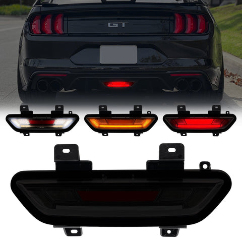 2015-2017 Mustang S550 Rear Diffuser Reverse Light LED Smoke Lens