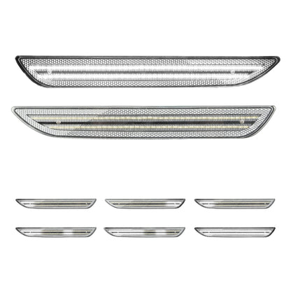 2015-2023 Mustang S550 Clear Lens White Dynamic Animation LED Side Markers