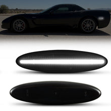 1997-2004 Corvette C5 Rear Bumper Smoke Lens White LED Side Markers