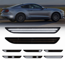 2015-2023 Mustang S550 Smoke Lens White Dynamic Animation LED Side Markers