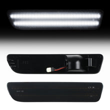 2005-2009 Ford Mustang Smoke Lens White Dynamic Animation LED Side Markers