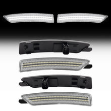 2024-2026 Ford Mustang S650 Clear Lens White Dynamic Animation LED Side Markers