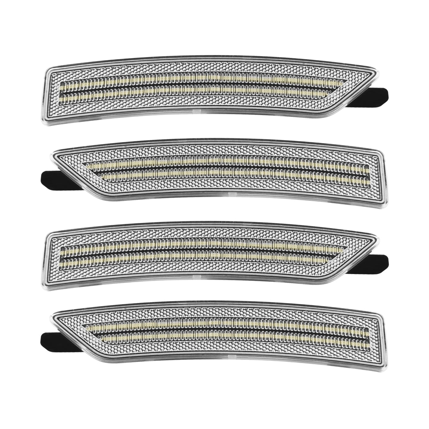 2024-2026 Ford Mustang S650 Clear Lens White Dynamic Animation LED Side Markers