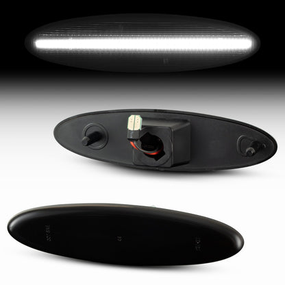 1997-2004 Corvette C5 Rear Bumper Smoke Lens White LED Side Markers