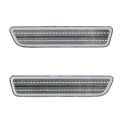 2005-2009 Ford Mustang Clear Lens White Dynamic Animation LED Side Markers