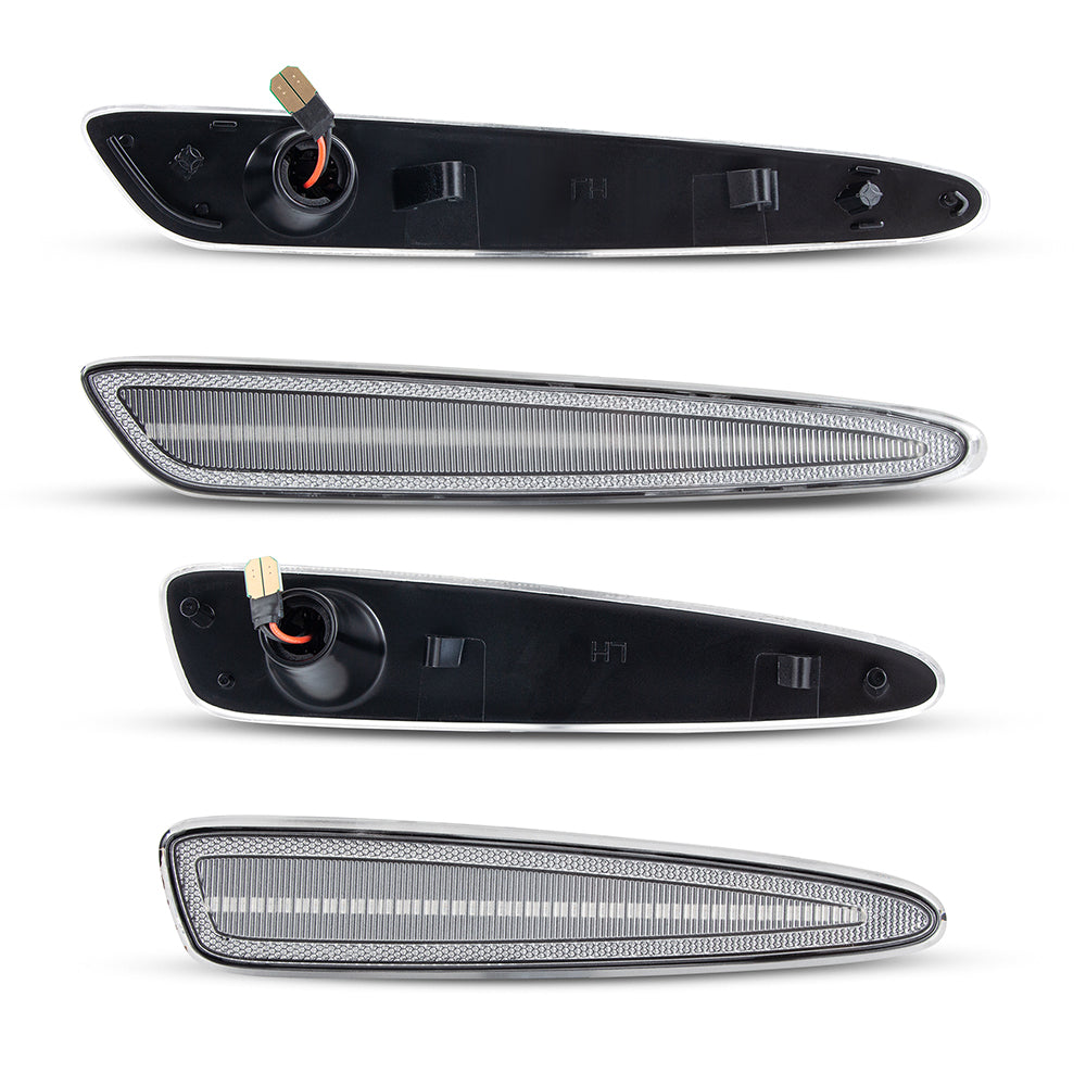 2005-2013 Chevrolet Corvette C6 Clear White LED Side Marker