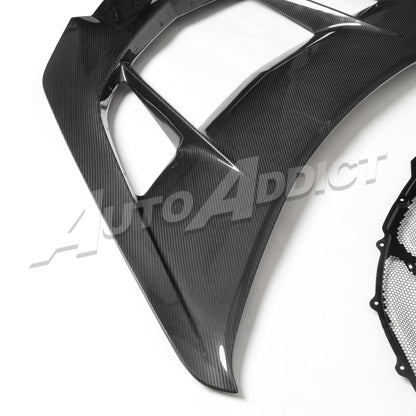 2020-2026 C8 Z06/ Grand Sport/E-Ray/ Stingray Type-ZR1X ZTK Hood Functional Dry Carbon Fiber Double Sided 6PCS Kit