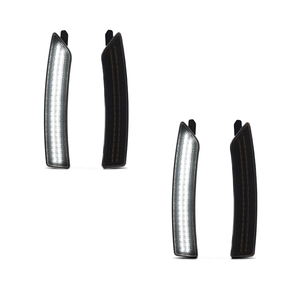 2024-2026 Ford Mustang S650 Smoke White LED Side Markers