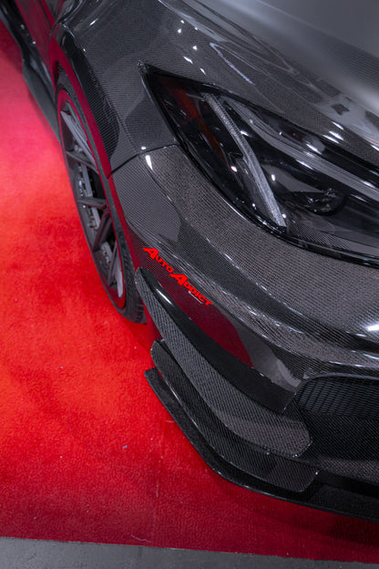 2020-2024 Corvette C8 Deluxe Wide Track Package Full Carbon Fiber Kit Bumper to Bumper
