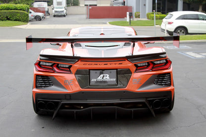Carbon Fiber License Plate Backing-Chevrolet C8 Corvette Stingray