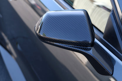 Carbon Fiber Replacement Mirror Covers- 2016-2024 Chevrolet Camaro