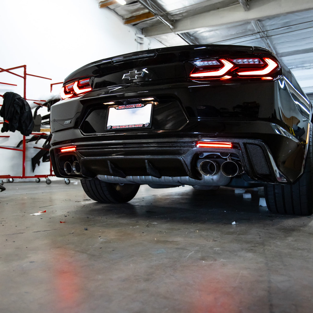 2016-2025 Chevy Camaro Diffuser Clear LED Rear Reflectors (Pair)