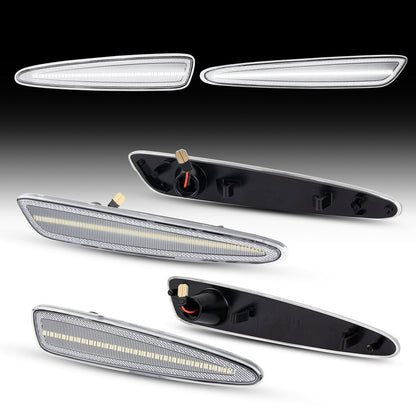 2005-2013 Chevrolet Corvette C6 Clear White LED Side Marker