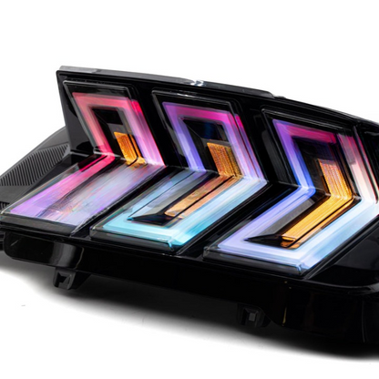 2015-2023 Mustang S550 Heritage-X™ RGB Taillights Amber Turn Signal Sequential w/ Animation
