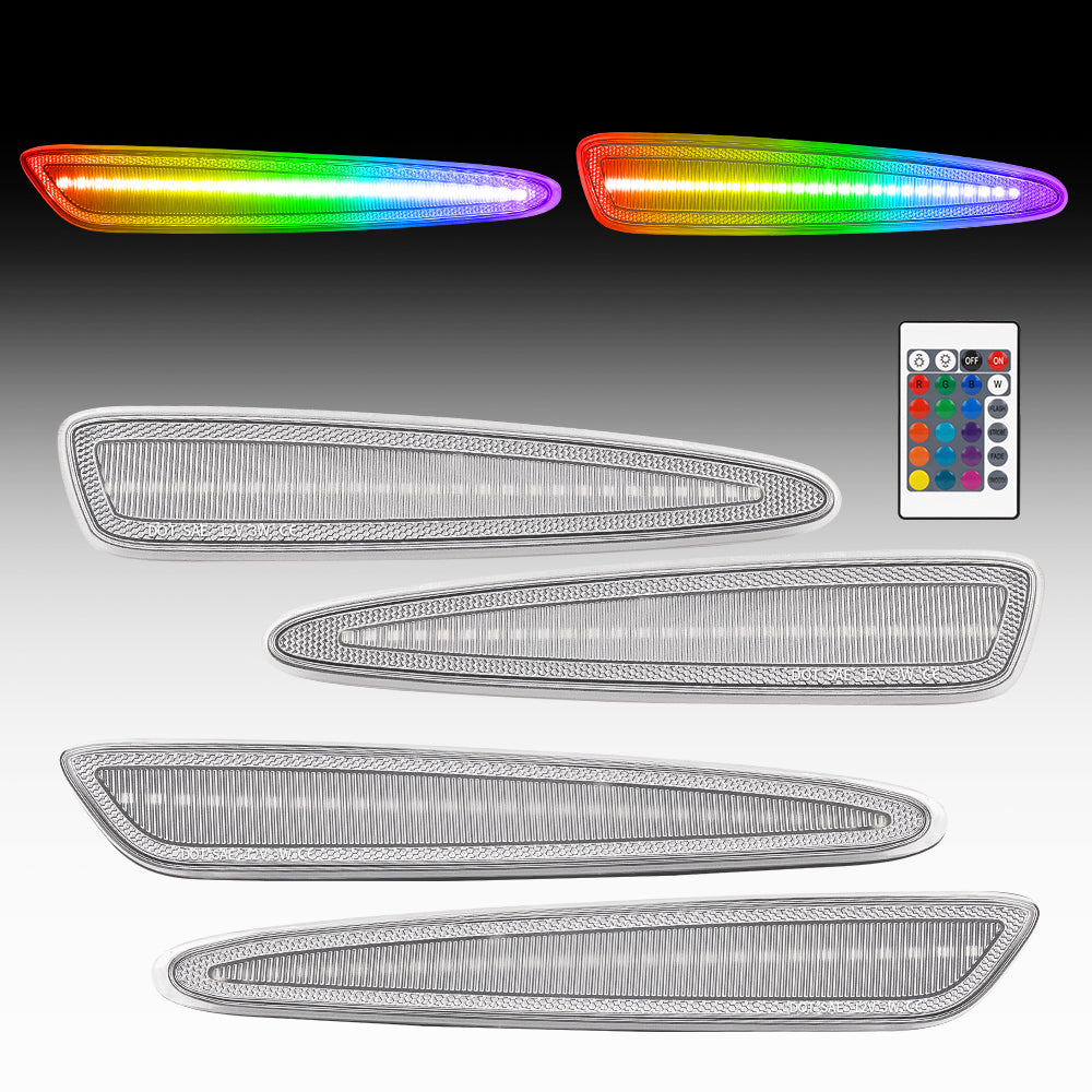 2005-2013 Chevrolet Corvette C6 RGB Clear LED Side Marker