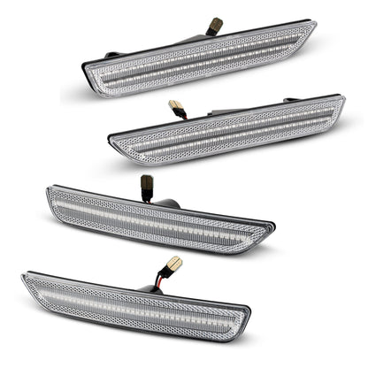 2010-2014 Ford Mustang Clear White LED Side Markers