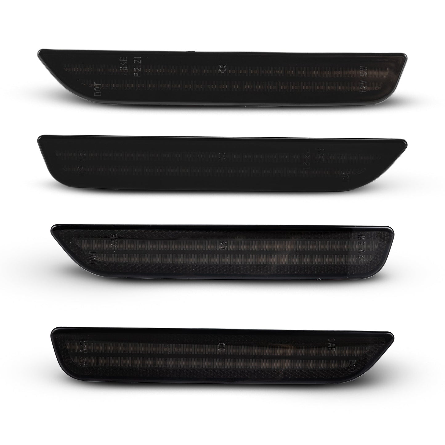 2010-2014 Ford Mustang Smoked White LED Side Markers