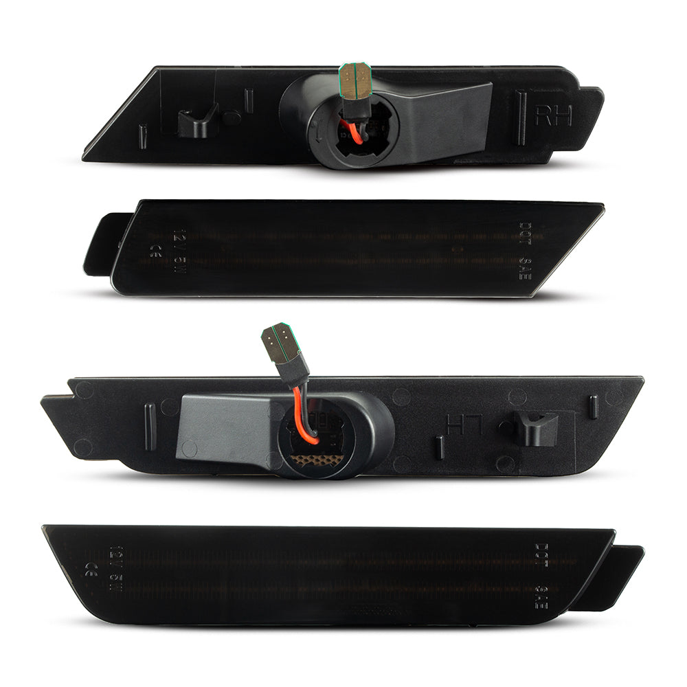 2010-2015 Chevrolet Camaro Smoked White LED Side Markers Set