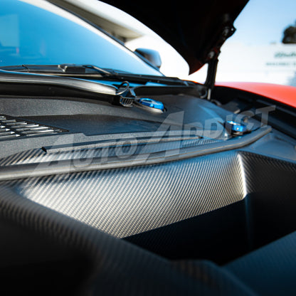 2025-2026 C8 ZR1/ZR1X ZTK Air Extractor Functional Dry Carbon Fiber Double Sided 3pcs Kit