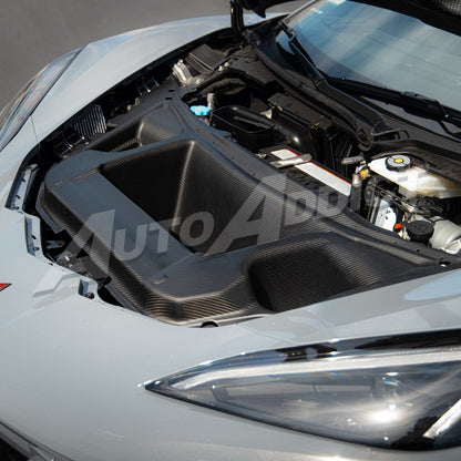 2025-2026 C8 ZR1/ZR1X ZTK Air Extractor Functional Dry Carbon Fiber Double Sided 3pcs Kit