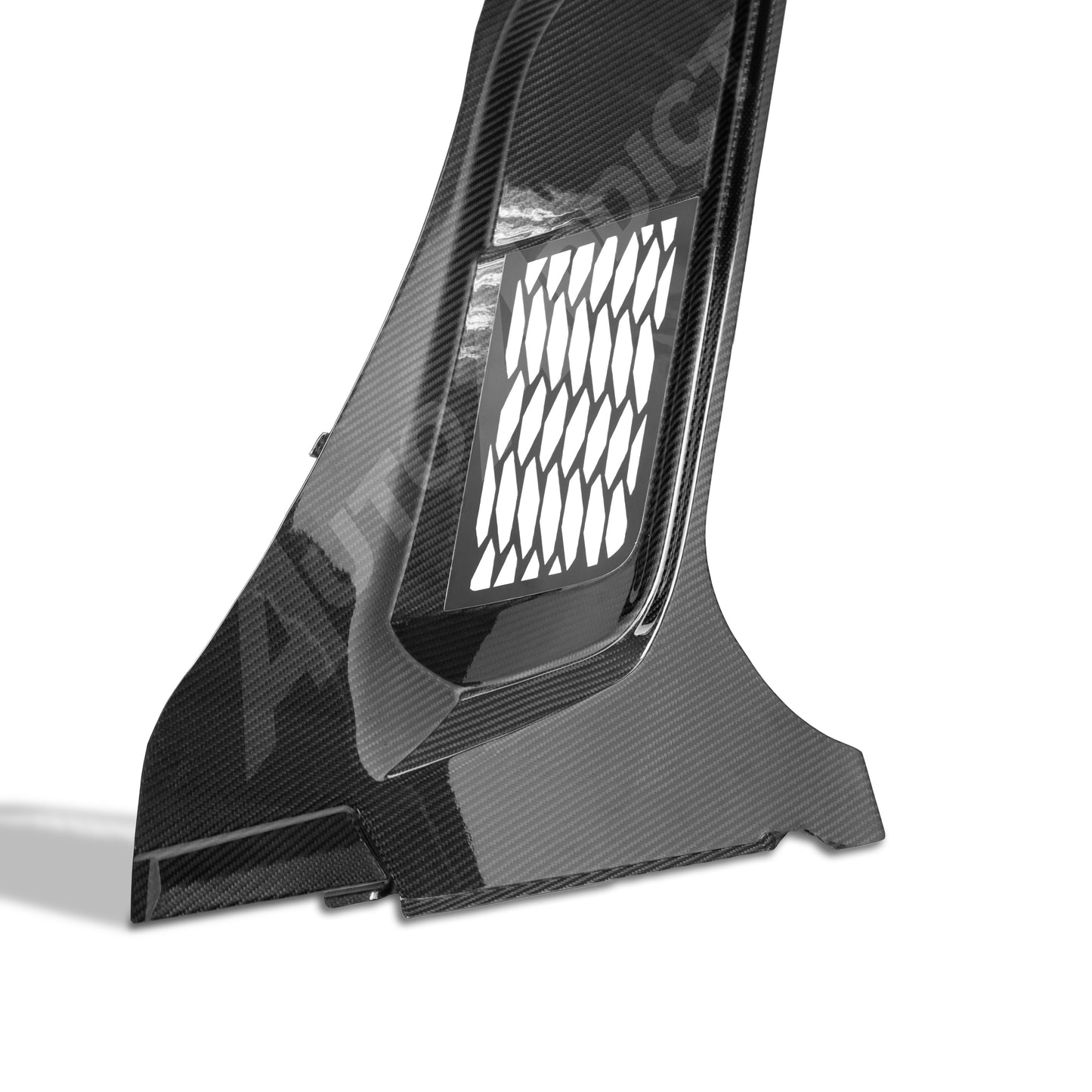 2020-2026 Corvette C8 Carbon Fiber Pre-Preg Front Frunk Surround Trim Kit For Z06/E-Ray/Grand Sport/Stingray