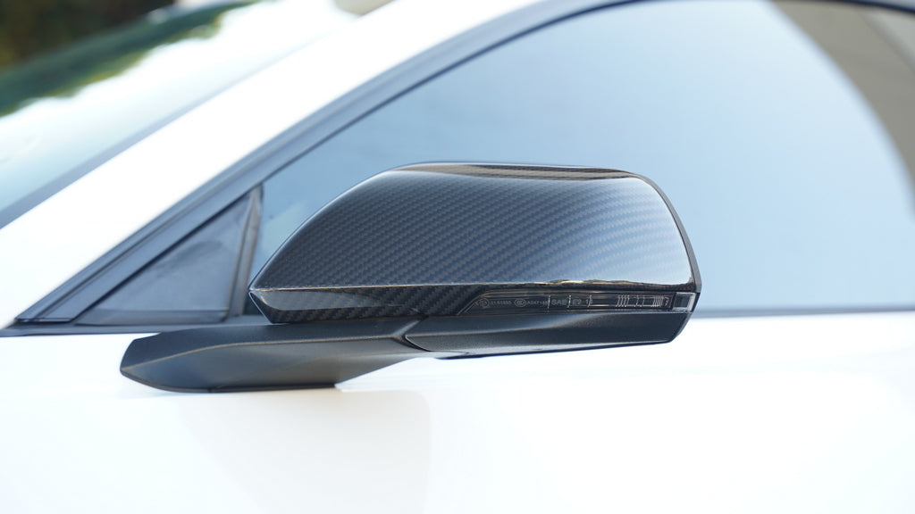Carbon Fiber Replacement Mirrors - 2015-2025 Ford Mustang S550 / S650