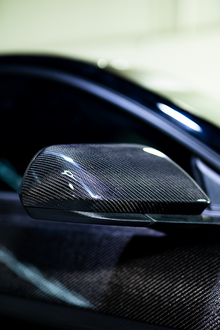 2015-2023 Mustang GT / Ecoboost Gloss Carbon Fiber Mirror Caps Replacement