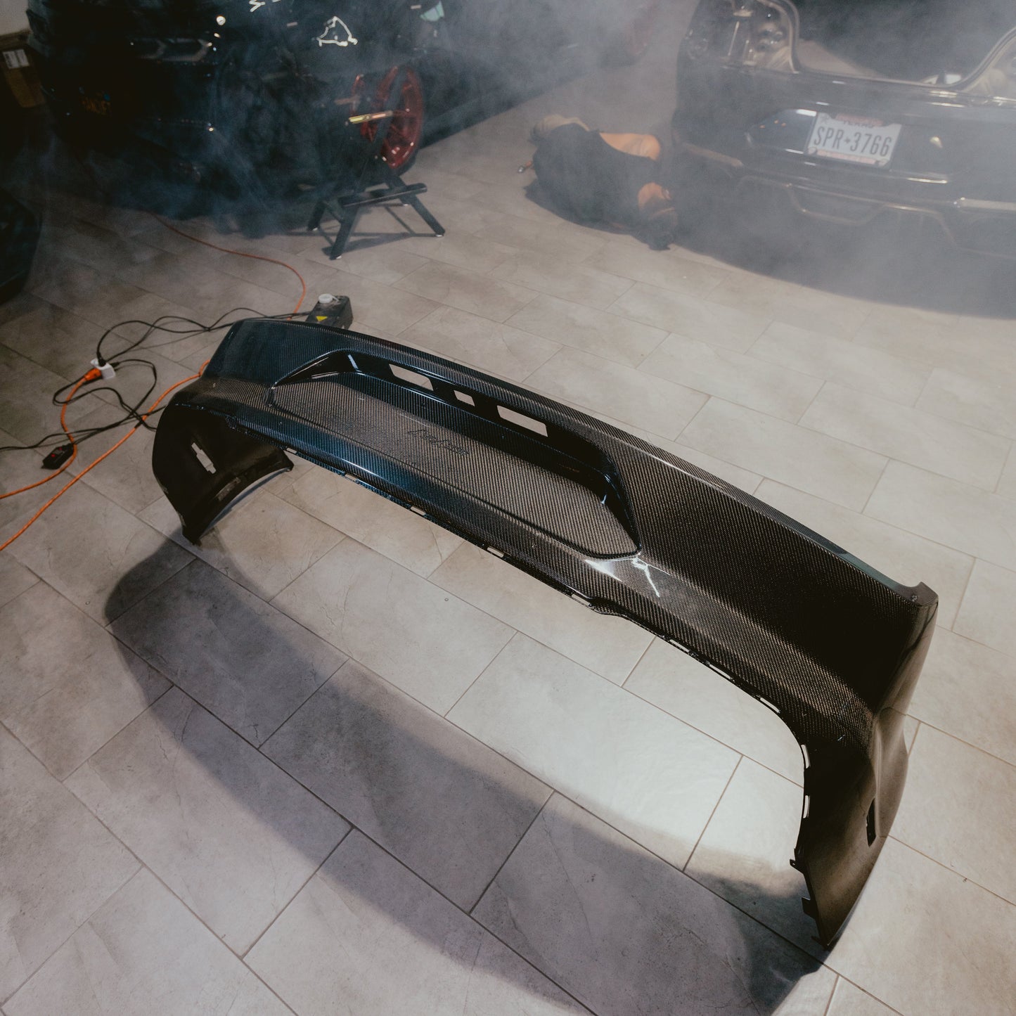 2015-2023 Ford Mustang GT500 Style Double Sided Full Carbon Fiber Track Package Rear Bumper Conversion