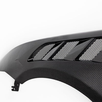 2024-2026 Mustang S650 Type-GTD Dry Gloss Carbon Fiber Front Fenders Pair