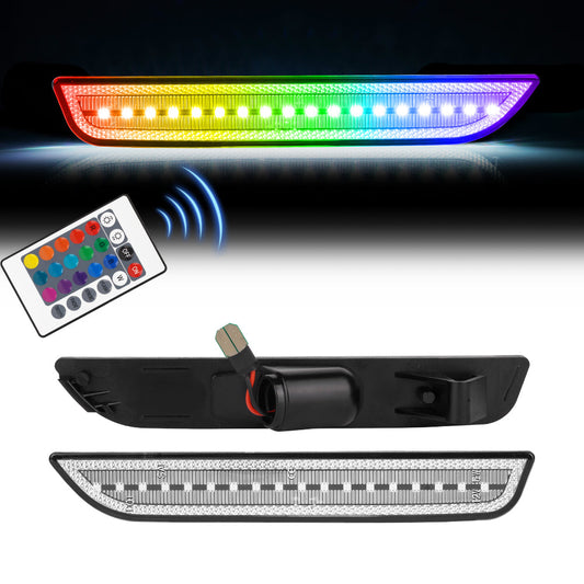 2010-2014 Ford Mustang RGB Clear LED Side Markers