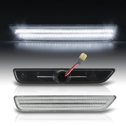 2010-2014 Ford Mustang Clear White LED Side Markers