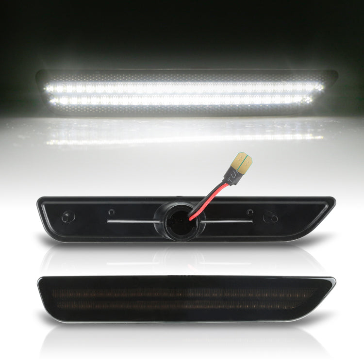 2010-2014 Ford Mustang Smoked White LED Side Markers