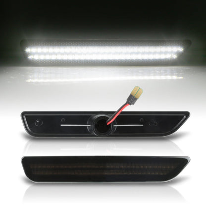 2010-2014 Ford Mustang Smoked White LED Side Markers