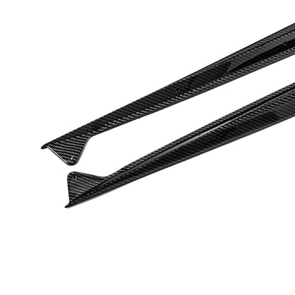 2023-2027 C8 Corvette Z06/E-Ray Type Z07 Dry Gloss Carbon Fiber Side Skirts Pair