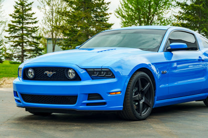 2010-2014 S197 Ford Mustang S650 Style LED Headlights W/ Amber Sequential Turn Signal (Pair)