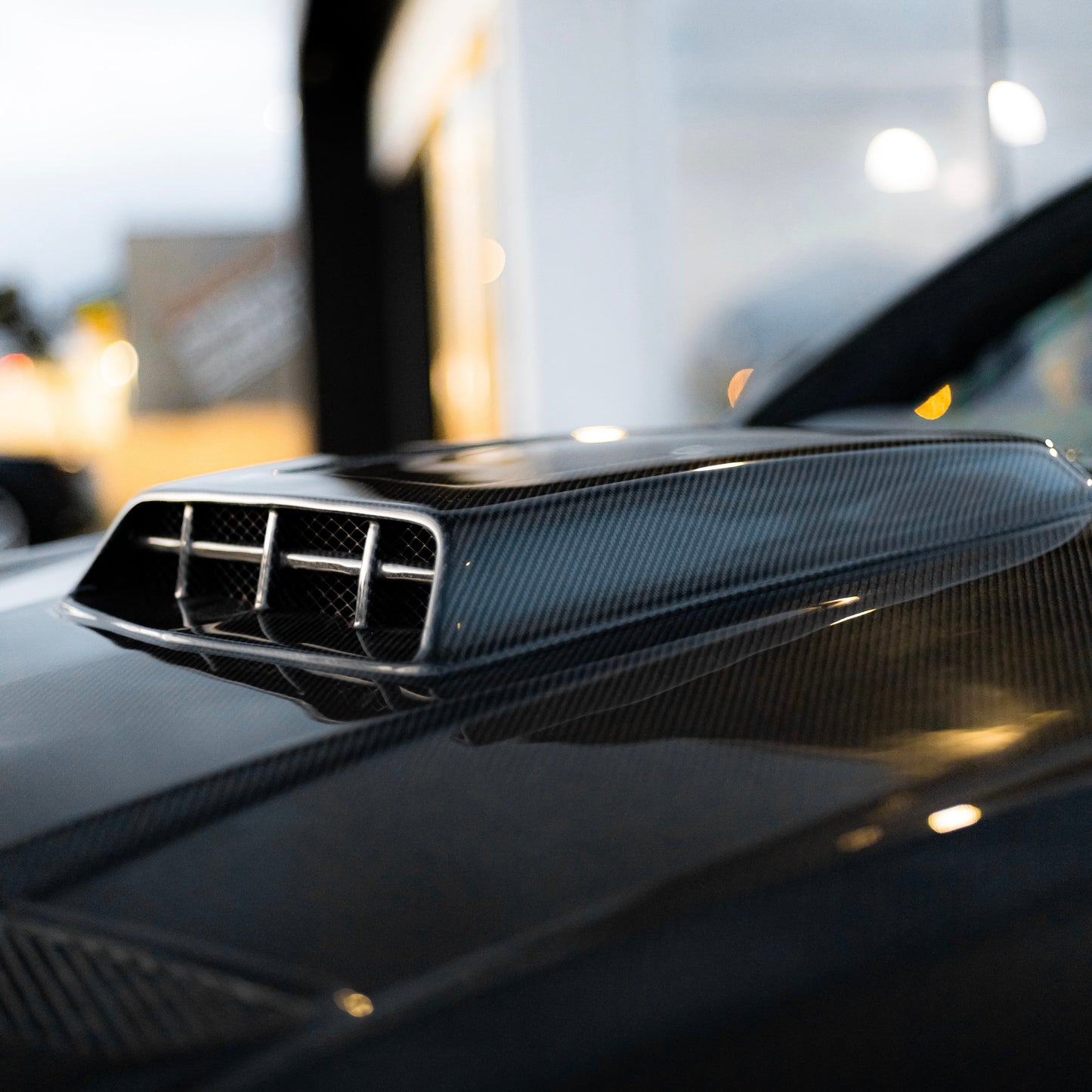 2021-2022  Ford Mustang MACH 1 Double Sided Type-OE Carbon Fiber Hood