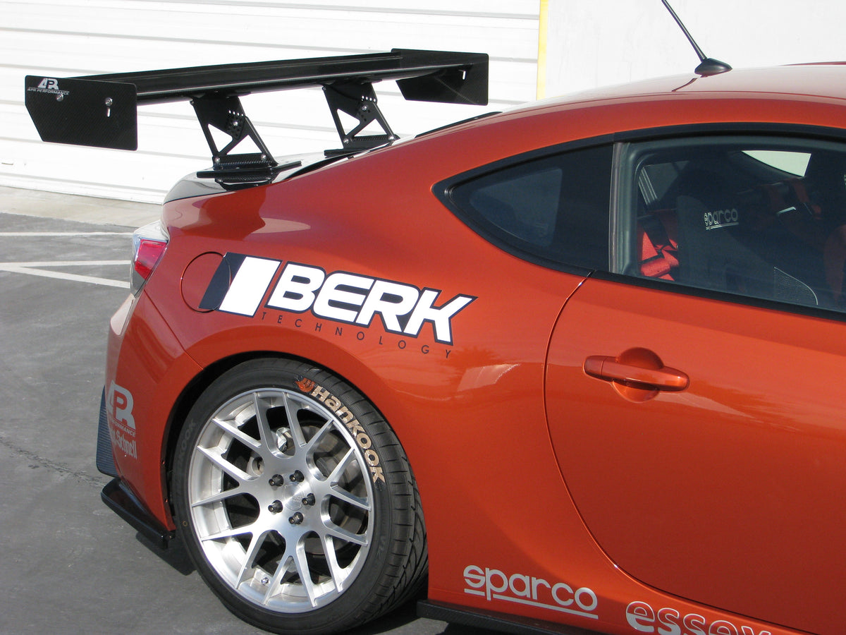 GT-250 Carbon Fiber Rear Wing w. 8" Pedestals - 2013-2020 Scion FRS / Toyota GT86/ Subaru BRZ