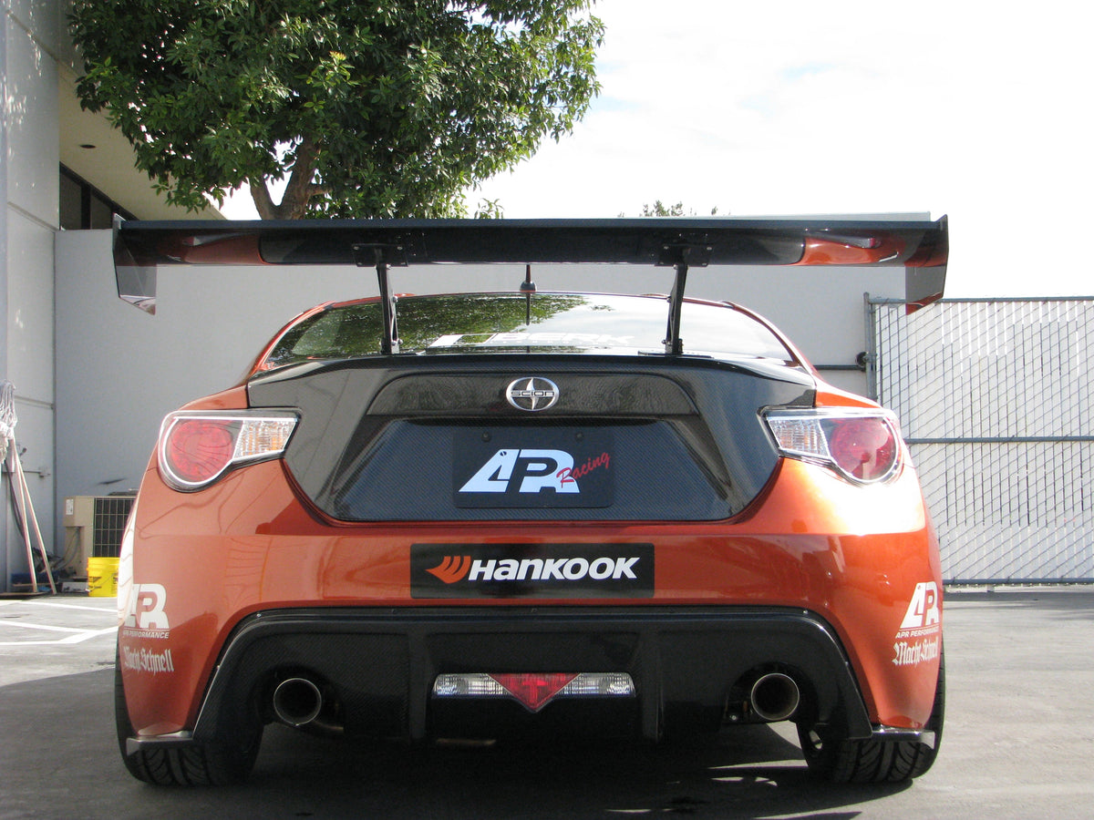 GT-250 Carbon Fiber Rear Wing w. 8" Pedestals - 2013-2020 Scion FRS / Toyota GT86/ Subaru BRZ