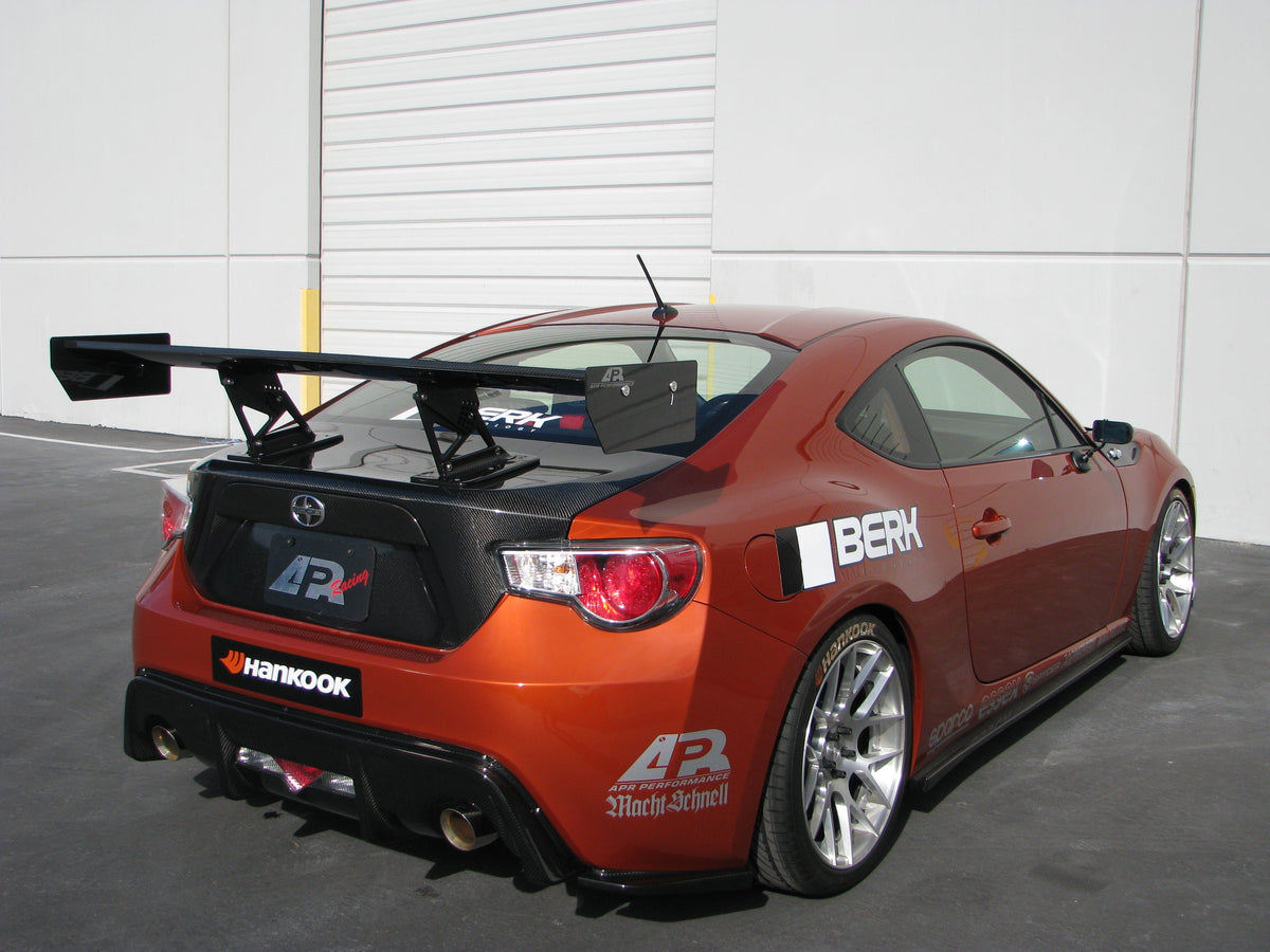 GT-250 Carbon Fiber Rear Wing w. 8" Pedestals - 2013-2020 Scion FRS / Toyota GT86/ Subaru BRZ
