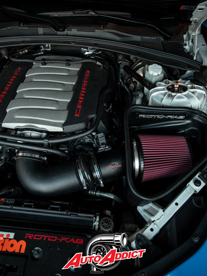 2016-2025 CAMARO SS ROTO FAB AIR OILED FILTER INTAKE SYSTEM WITH SOUND TUBE DELETE
