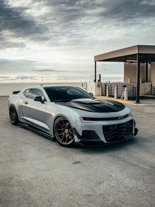 2016-2018 Chevy Camaro ZL1 1LE Track Package Front Bumper Conversion 11pcs Full Kit Flat BLK