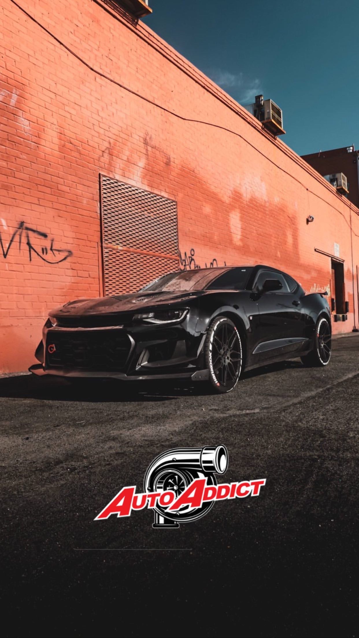 2016-2018 Chevy Camaro ZL1 1LE Track Package Front Bumper Conversion 11pcs Full Kit Flat BLK