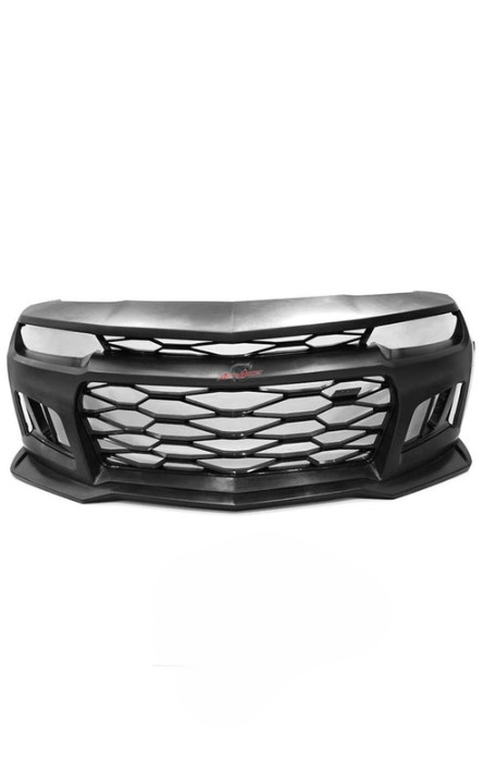 2016-2018 Chevy Camaro ZL1 Front Bumper Conversion 7pcs Ful Kit Flat BLK