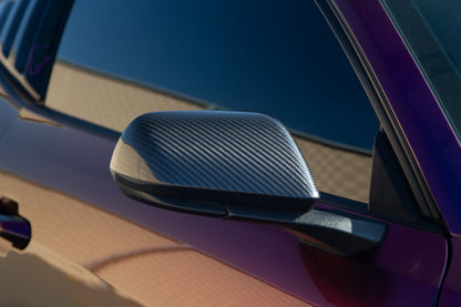 Carbon Fiber Replacement Mirrors - 2015-2025 Ford Mustang S550 / S650