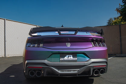 Carbon Fiber Spoiler with Gurney - 2024-Current Ford S650 Mustang Dark Horse