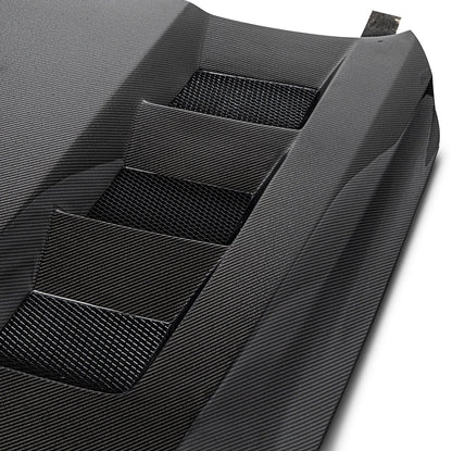 2020-2026 Cadillac CT5 / V-Blackwing Type-Terminator Double Sided Gloss Carbon Fiber Hood