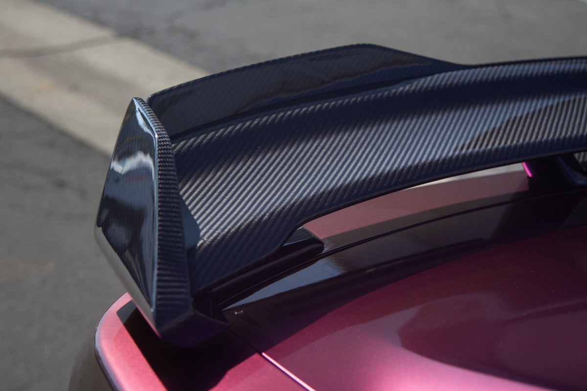 Carbon Fiber Spoiler with Gurney - 2024-Current Ford S650 Mustang Dark Horse