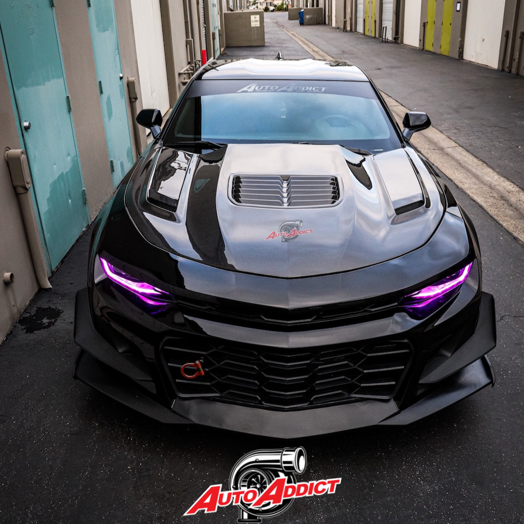 2016-2024 CHEVY CAMARO TYPE-T2 FULL CARBON FIBER HOOD